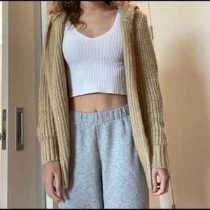 BOOHOO beige cardigan